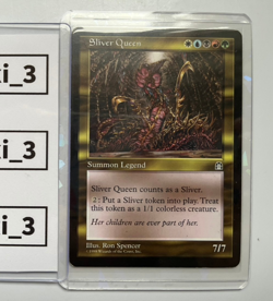 MTG Sliver Queen Stronghold English 1998 Rare Magic the Gathering Lightly played - Image 1