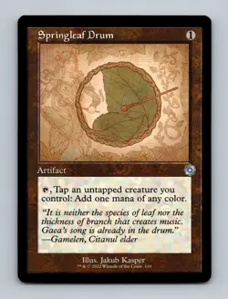 Springleaf Drum Schematic The Brothers War Retro Frame Artifacts Non-Foil MTG NM - Image 1