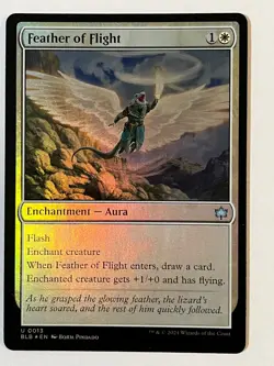 Feather of Flight Bloomburrow Foil MTG NM - Image 1