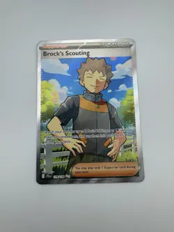 Pokemon Brock's Scouting 179/159 Full Art Trainer Ultra Rare Journey Together - Image 1