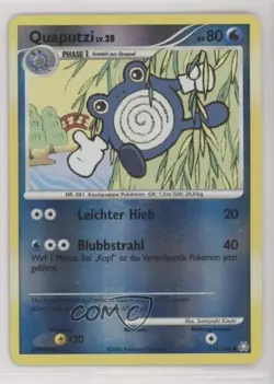 Poliwhirl German Reverse Foil Pokemon Diamond & Pearl Legends Awakened #115 2008 - Image 1