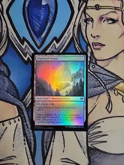 1x Highland Forest FOIL - NM/M KHM MTG Magic - Image 1