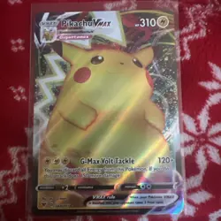 Pikachu Vmax 044/185 Vivid Voltage NM Full Art Ultra Rare Pokemon Card - Image 1