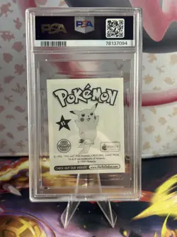 PSA 8 Gastly Pokemon Series 1, Merlin Topps Sticker #92 1999 - Image 2