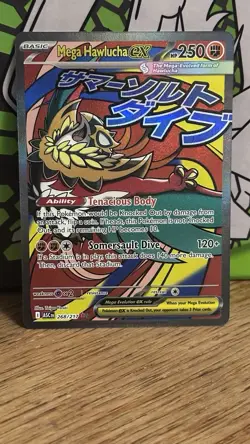 Pokemon TCG Mega Hawlucha ex - 268/217 - Mega Attack Rare - Ascended Heroes NM - Image 1
