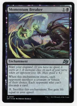 MTG Aetherdrift *FOIL* U Momentum Breaker #0097 - Image 1