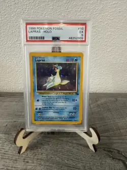 1999 Pokemon TCG Lapras Fossil Holo Unlimited Rare - Image 1