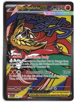 Mega Hawlucha ex 268/217 Mega Attack Rare ME: Ascended Heroes Pokemon - Image 1
