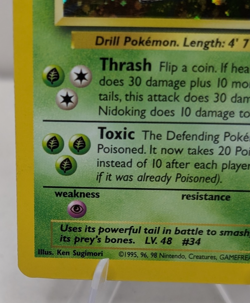 Pokemon TCG Nidoking Base Set 2 11/130 Holo Rare - LP - Image 5