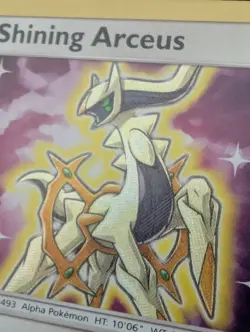 2017 Pokemon Shining Legends Arceus #57/73 LP - Image 4