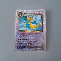 2002 POKEMON LEGENDARY COLLECTION #5 DARK DRAGONITE-REVERSE FOIL PSA 1 PR - Image 1