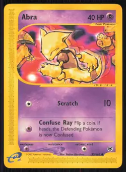 Abra 93/165 Common Expedition Base Set Pokemon Lightly Played - Image 1