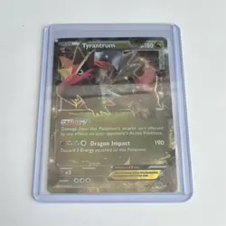 Pokemon TCG Tyrantrum EX XY Holo Rare Holo EX Basic HP180 English - Image 1
