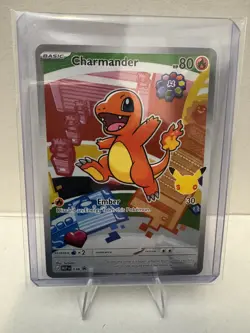 2026 Pokemon CHARMANDER MEP 038 First Partner Illustration Holo Promo - Image 1