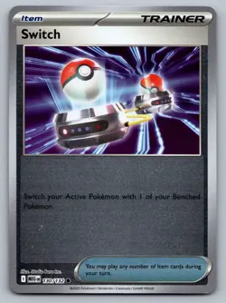 Pokemon TCG ME01: Mega Evolution Switch 130/132 Reverse Holo - Image 1