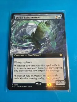 Owlin Spiralmancer - Secrets of Strixhaven (SOC) R 0072 *Extended Art - Image 1