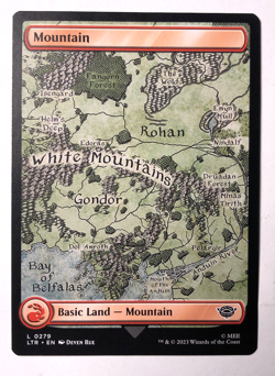 Mountain FULL ART 0279 Lord of the Rings MTG Magic the Gathering NM - Image 1