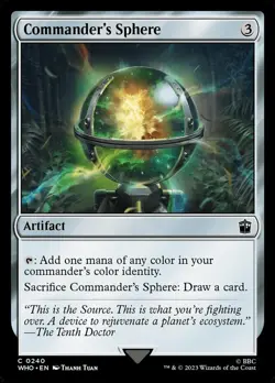 MTG Commander's Sphere - Foil, Doctor Who, Lightly Played, English - Image 1