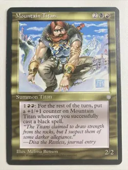 Magic The Gathering Mountain Titan Ice Age - Image 1