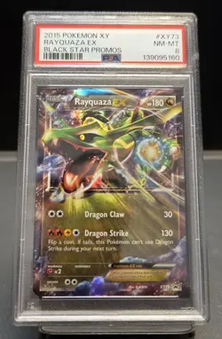2015 Pokemon XY Rayquaza EX XY73 Holo Black Star Promo NM-MT PSA 8 - Image 1