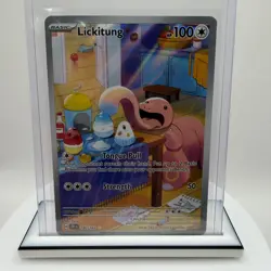 Pokemon Lickitung 180/162SV05: Temporal Forces Holo Illustration Rare 100 HP - Image 1