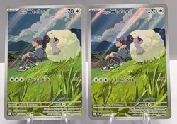2025 Pokemon TCG Hop's Wooloo 170/159 Journey Together IR NM X2 - Image 1