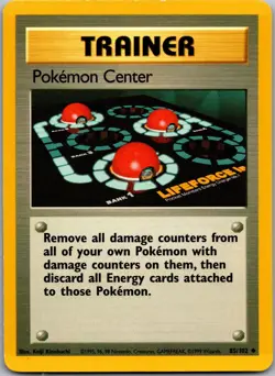Pokemon Center 85/102 Uncommon Base Set Unlimited Pokemon Lightly Played - Image 1