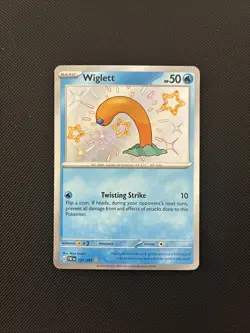 Holo Wiglett - 121/091 Shiny Rare Paldean Fates Pokemon TCG New Mint - Image 1
