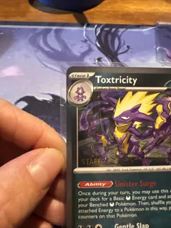 Pokemon TCG Toxtricity (Prerelease) [Staff] 017 Me: Mega Evolution Promo Holo NM - Image 2