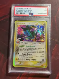 2006 POKEMON EX HOLON PHANTOMS #8/110 GYARADOS-REVERSE FOIL PSA 1 - Image 1