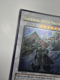 Yugioh Blackwing Armor Master 1st Edition Ultimate Rare CRMS-EN041 NM - Image 5
