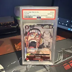 ONE PIECE PREMIUM BANDAI PREMIUM CARD COLLECTION 25TH EDITION USOPP - PSA 10 - Image 1