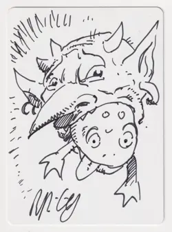 Signed Fire-Lit Thicket Proof Sketch MP Shadowmoor Artist Ralph Horsley MTG AP! - Image 1