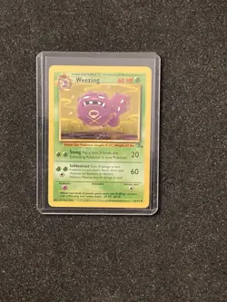 Pokemon TCG Weezing Fossil, Unlimited Uncommon Card 45/62 NM condition - Image 1