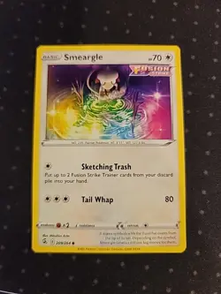 2021 POKEMON TCG FUSION STRIKE COMMON BASE CARD SMEARGLE 209/264 - Image 1