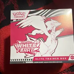 Pokemon TCG Scarlet & Violet White Flare Elite Trainer Box Reshiram 65 Cards - Image 1