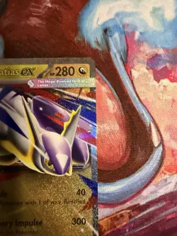 Pokemon Mega Latias EX 100/132 Mega Evolutions Prize Pack Series 8 Stamped - NM - Image 3