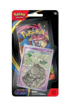 Phantasmal Flames Cottonee Checklane Blister (1) Pokemon TCG - Mega Evolution - Image 1