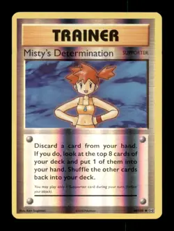 MISTY'S DETERMINATION 80/108 UC EVOLUTIONS POKEMON REVERSE HOLO LP - Image 1