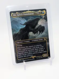 MTG - Sin, Spira's Punishment - FOIL Borderless Rare #348 - Final Fantasy NM - Image 1
