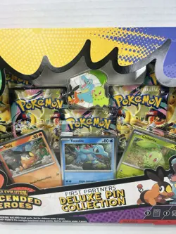 Pokemon TCG Mega Evolution Ascended Heroes First Partners Deluxe Pin Collection - Image 2