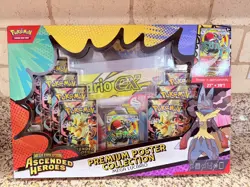 Pokemon TCG Ascended Heroes Lucario Premium Poster Collection Factory Sealed - Image 1