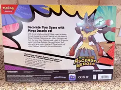 Pokemon TCG Ascended Heroes Lucario Premium Poster Collection Factory Sealed - Image 2