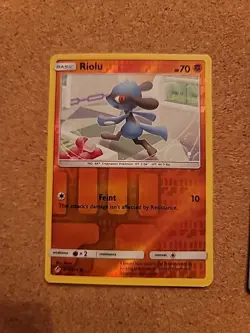 Pokemon - Riolu w/ Slugma: 102/214, Common, Reverse Holo, Unbroken Bonds - Image 2