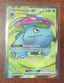 Venusaur ex Ultra Rare 182/165 Scarlet & Violet 151 Pokemon TCG NM/M - Image 1