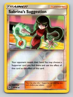 Sabrina's Suggestion 65/68 Uncommon Hidden Fates Pokemon Reverse Holo NM - Image 1