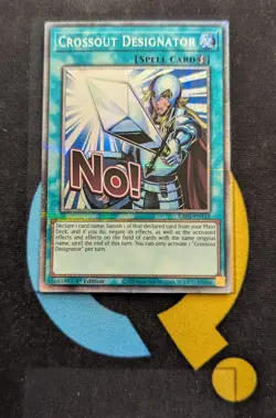 RA05-EN118 Crossout Designator Variant Art Starlight Rare 1st Ed YuGiOh - Image 1