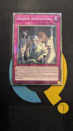 BLZD-EN079 Solemn Accusation Starlight Rare 1st Edition YuGiOh - Image 1
