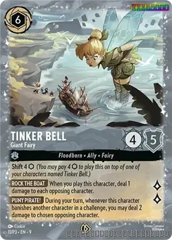 Holofoil - Tinker Bell - Giant Fairy - 11 - Disney Lorcana Promo Cards - EN - NM - Image 1