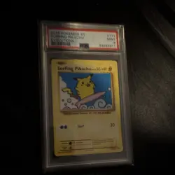 Pokemon Surfing Pikachu Evolutions 2016 PSA 9 English 111/108 Graded Card - Image 1